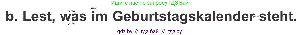 Немецкий язык (Deutsch), 4 класс Учебник (Schülerbuch), авторы: Будько Антонина Филипповна (Budjko Antonina), Урбанович Инна Ювинальевна (Urbanowitsch Ina), издательство Вышэйшая школа, Минск, 2019, жёлтого цвета, Часть 2, страница 5, номер 1b, Условие