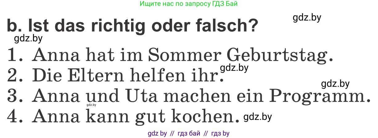 Немецкий язык (Deutsch), 4 класс Учебник (Schülerbuch), авторы: Будько Антонина Филипповна (Budjko Antonina), Урбанович Инна Ювинальевна (Urbanowitsch Ina), издательство Вышэйшая школа, Минск, 2019, жёлтого цвета, Часть 2, страница 20, номер 8b, Условие