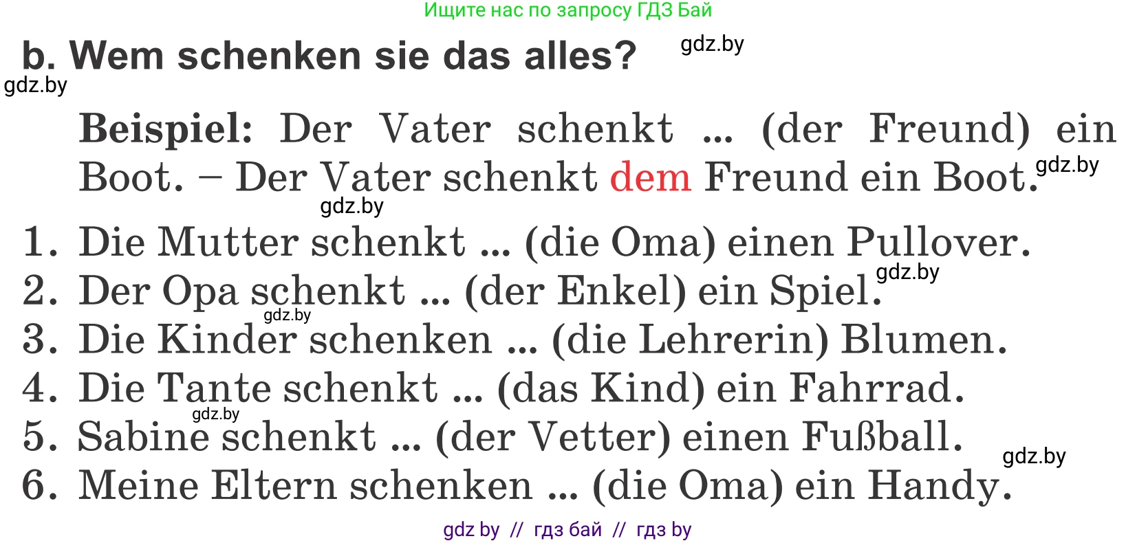 Немецкий язык (Deutsch), 4 класс Учебник (Schülerbuch), авторы: Будько Антонина Филипповна (Budjko Antonina), Урбанович Инна Ювинальевна (Urbanowitsch Ina), издательство Вышэйшая школа, Минск, 2019, жёлтого цвета, Часть 2, страница 28, номер 6b, Условие