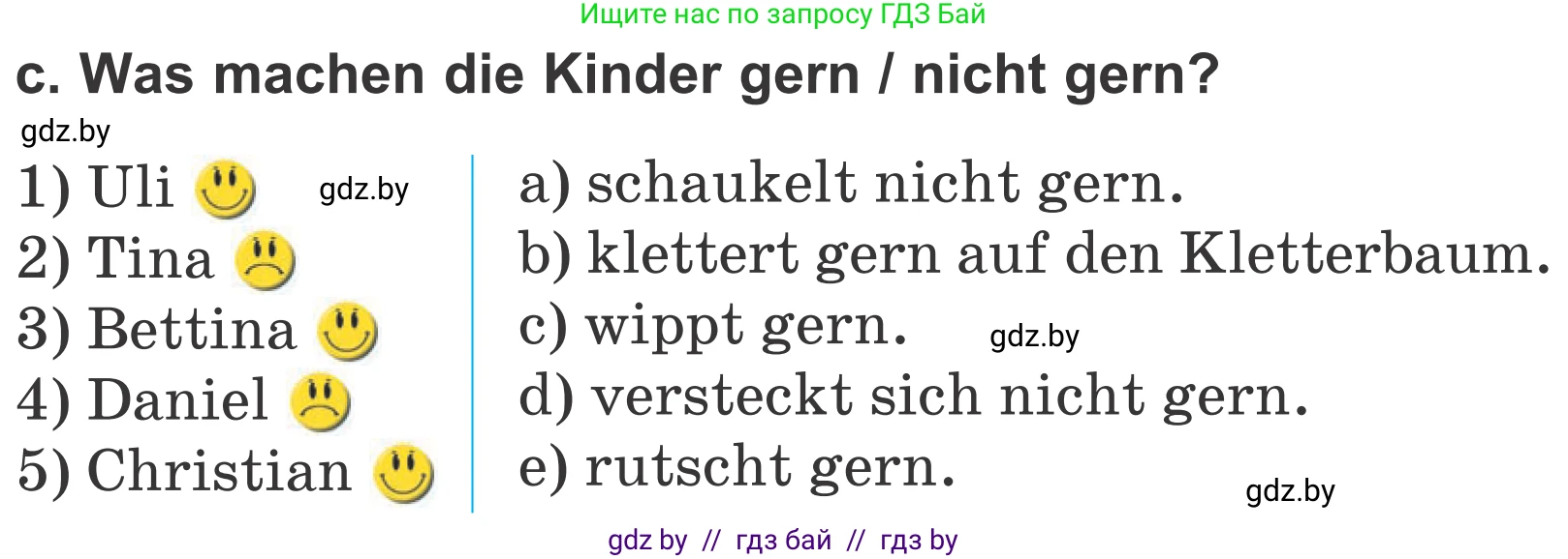 Немецкий язык (Deutsch), 4 класс Учебник (Schülerbuch), авторы: Будько Антонина Филипповна (Budjko Antonina), Урбанович Инна Ювинальевна (Urbanowitsch Ina), издательство Вышэйшая школа, Минск, 2019, жёлтого цвета, Часть 2, страница 113, номер 8c, Условие