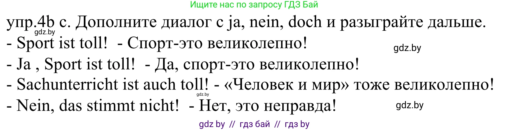 Немецкий язык (Deutsch), 4 класс Учебник (Schülerbuch), авторы: Будько Антонина Филипповна (Budjko Antonina), Урбанович Инна Ювинальевна (Urbanowitsch Ina), издательство Вышэйшая школа, Минск, 2019, жёлтого цвета, Часть 1, страница 18, номер 4b, Решение