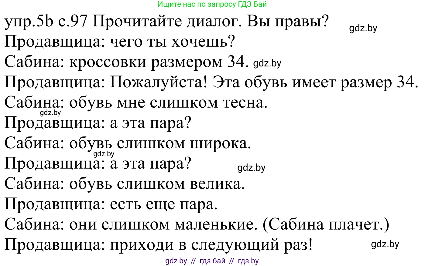 Немецкий язык (Deutsch), 4 класс Учебник (Schülerbuch), авторы: Будько Антонина Филипповна (Budjko Antonina), Урбанович Инна Ювинальевна (Urbanowitsch Ina), издательство Вышэйшая школа, Минск, 2019, жёлтого цвета, Часть 2, страница 97, номер 5b, Решение