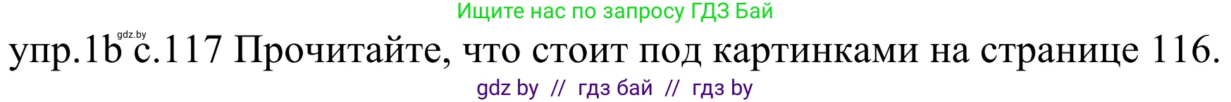 Немецкий язык (Deutsch), 4 класс Учебник (Schülerbuch), авторы: Будько Антонина Филипповна (Budjko Antonina), Урбанович Инна Ювинальевна (Urbanowitsch Ina), издательство Вышэйшая школа, Минск, 2019, жёлтого цвета, Часть 2, страница 117, номер 1b, Решение
