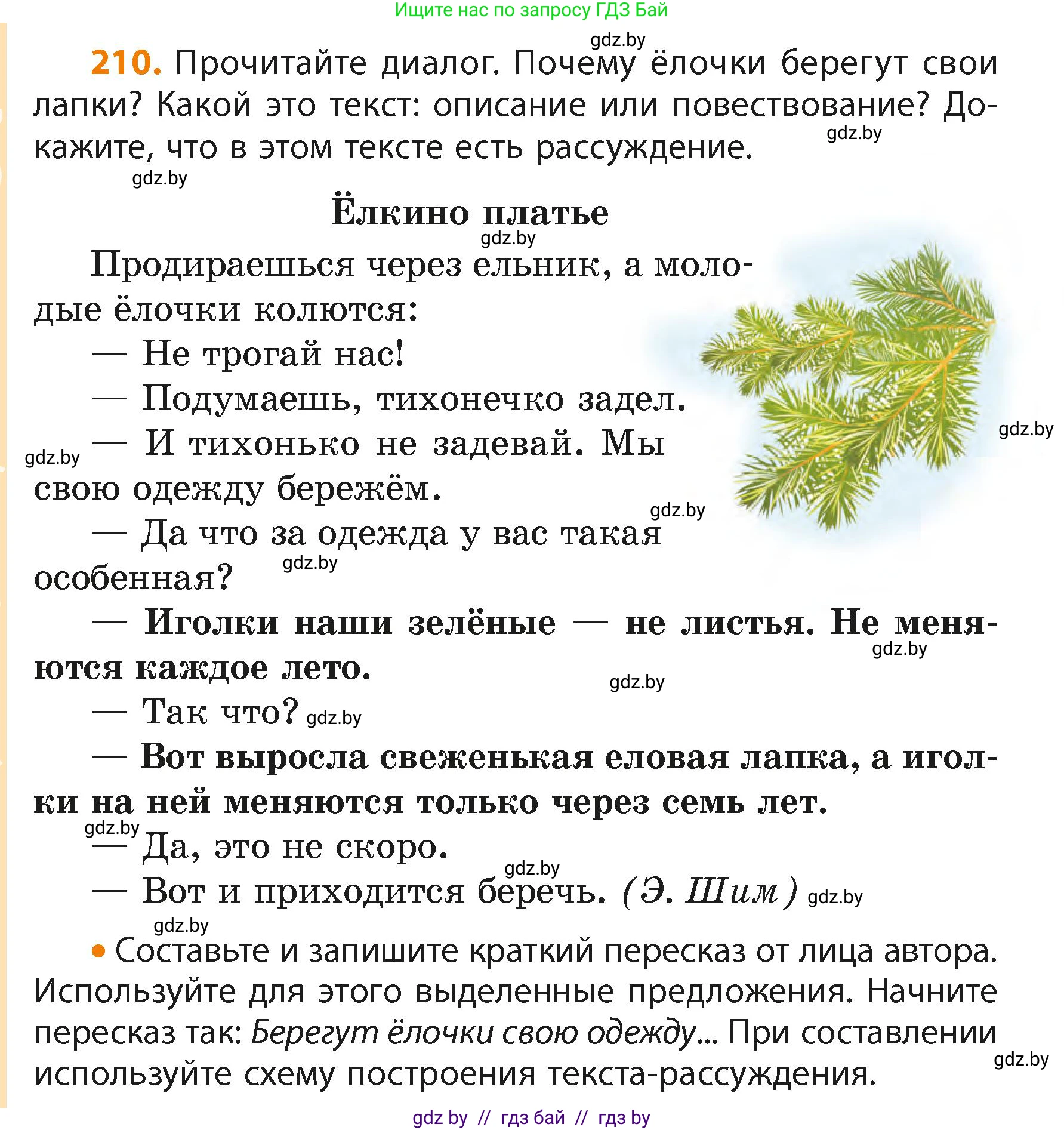 Русский язык, 4 класс Учебник, авторы: Антипова Маргарита Борисовна, Верниковская Алла Викторовна, Грабчикова Елена Самарьевна, издательство Академия образования, Минск, 2024, оранжевого цвета, Часть 2, страница 128, номер 210, Условие