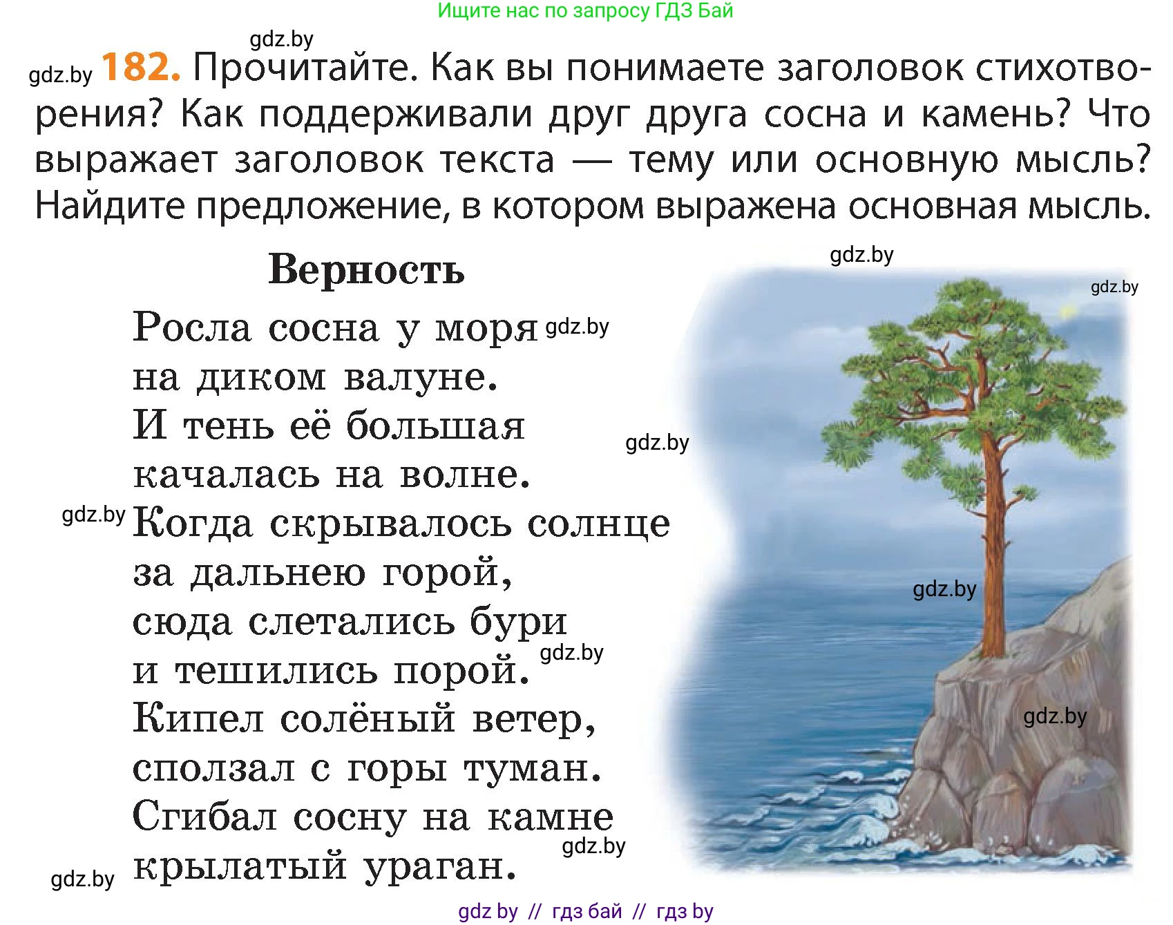 Русский язык, 4 класс Учебник, авторы: Антипова Маргарита Борисовна, Верниковская Алла Викторовна, Грабчикова Елена Самарьевна, издательство Академия образования, Минск, 2024, оранжевого цвета, Часть 1, страница 109, номер 182, Условие
