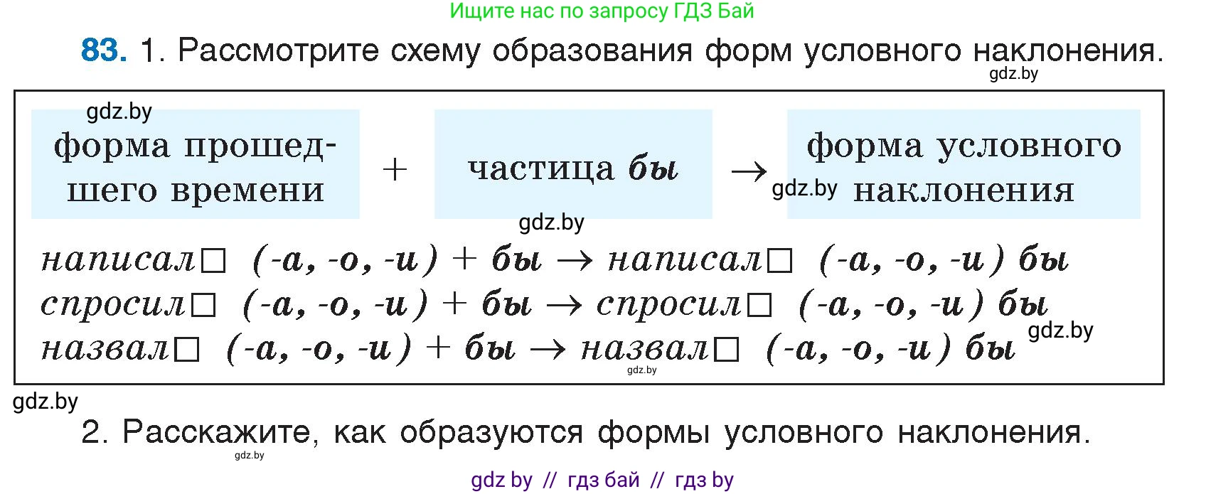 Русский язык, 7 класс Учебник, авторы: Волынец Татьяна Николаевна, Литвинко Франя Михайловна, Долбик Елена Евгеньевна, Таяновская И В, Винник И Р, издательство Национальный институт образования, Минск, 2020, бирюзового цвета, страница 48, номер 83, Условие