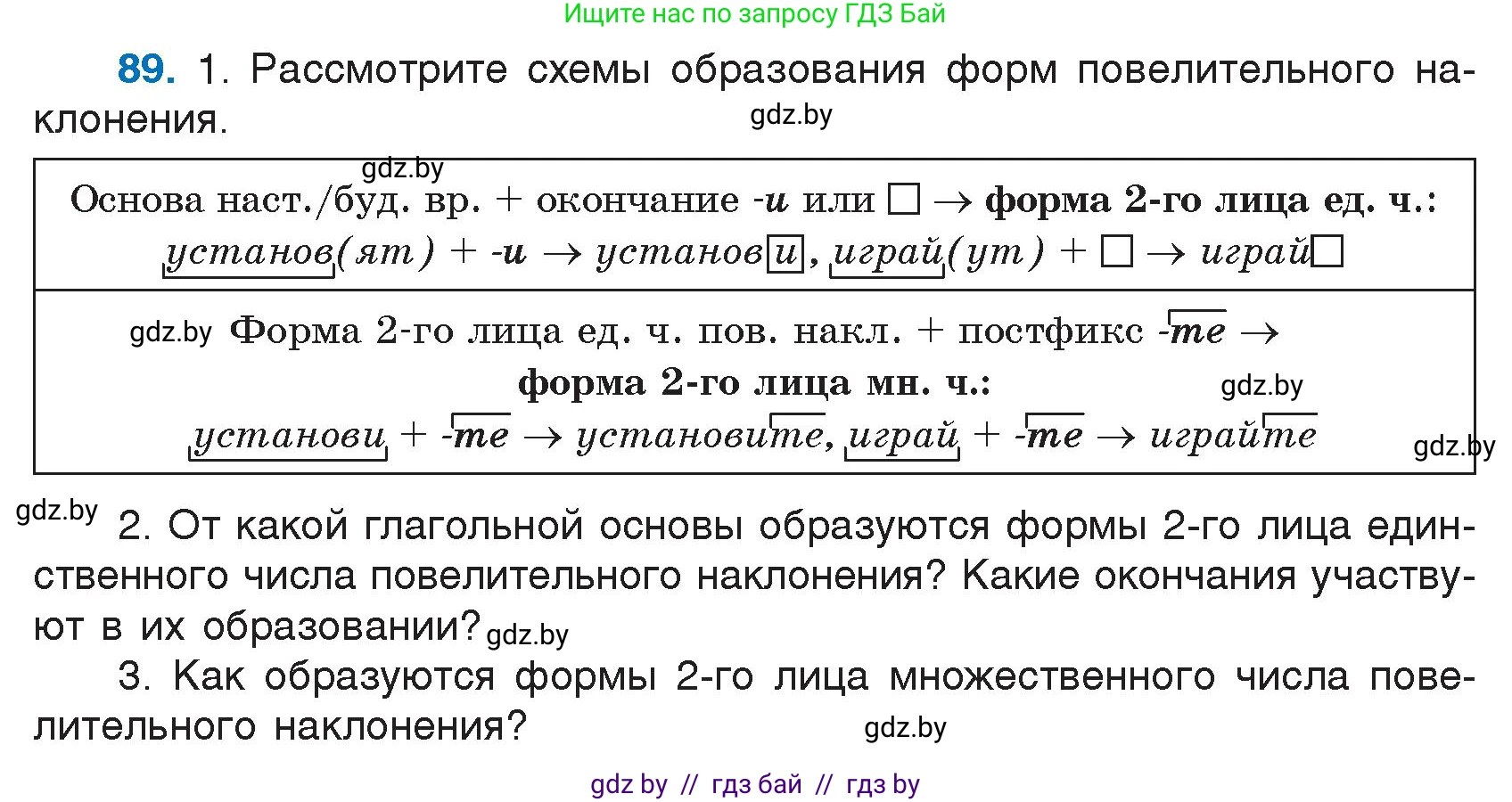Русский язык, 7 класс Учебник, авторы: Волынец Татьяна Николаевна, Литвинко Франя Михайловна, Долбик Елена Евгеньевна, Таяновская И В, Винник И Р, издательство Национальный институт образования, Минск, 2020, бирюзового цвета, страница 51, номер 89, Условие