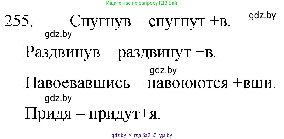 Русский язык, 7 класс Учебник, авторы: Волынец Татьяна Николаевна, Литвинко Франя Михайловна, Долбик Елена Евгеньевна, Таяновская И В, Винник И Р, издательство Национальный институт образования, Минск, 2020, бирюзового цвета, страница 126, номер 255, Решение