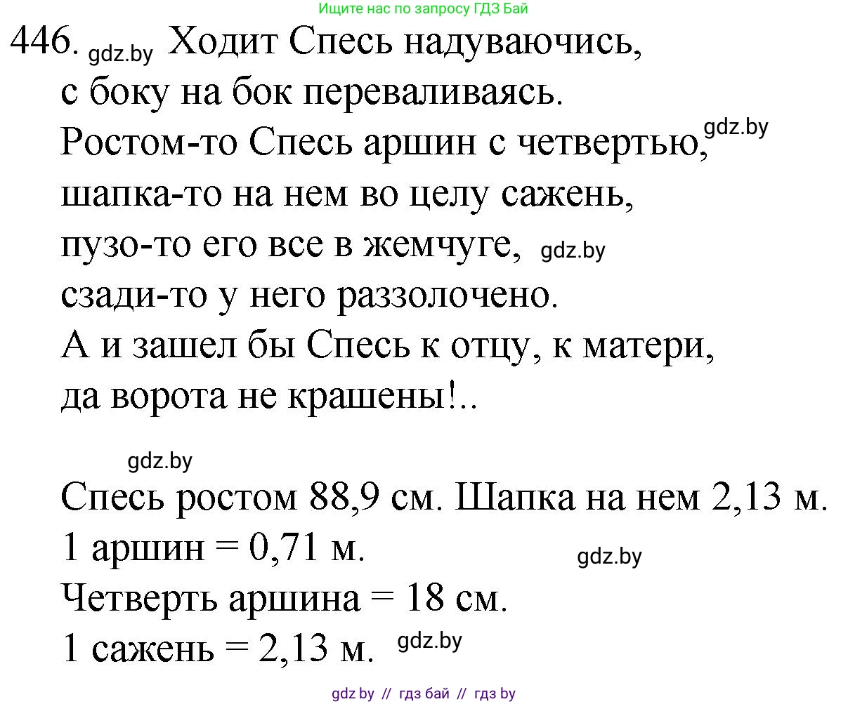 Русский язык, 7 класс Учебник, авторы: Волынец Татьяна Николаевна, Литвинко Франя Михайловна, Долбик Елена Евгеньевна, Таяновская И В, Винник И Р, издательство Национальный институт образования, Минск, 2020, бирюзового цвета, страница 216, номер 446, Решение