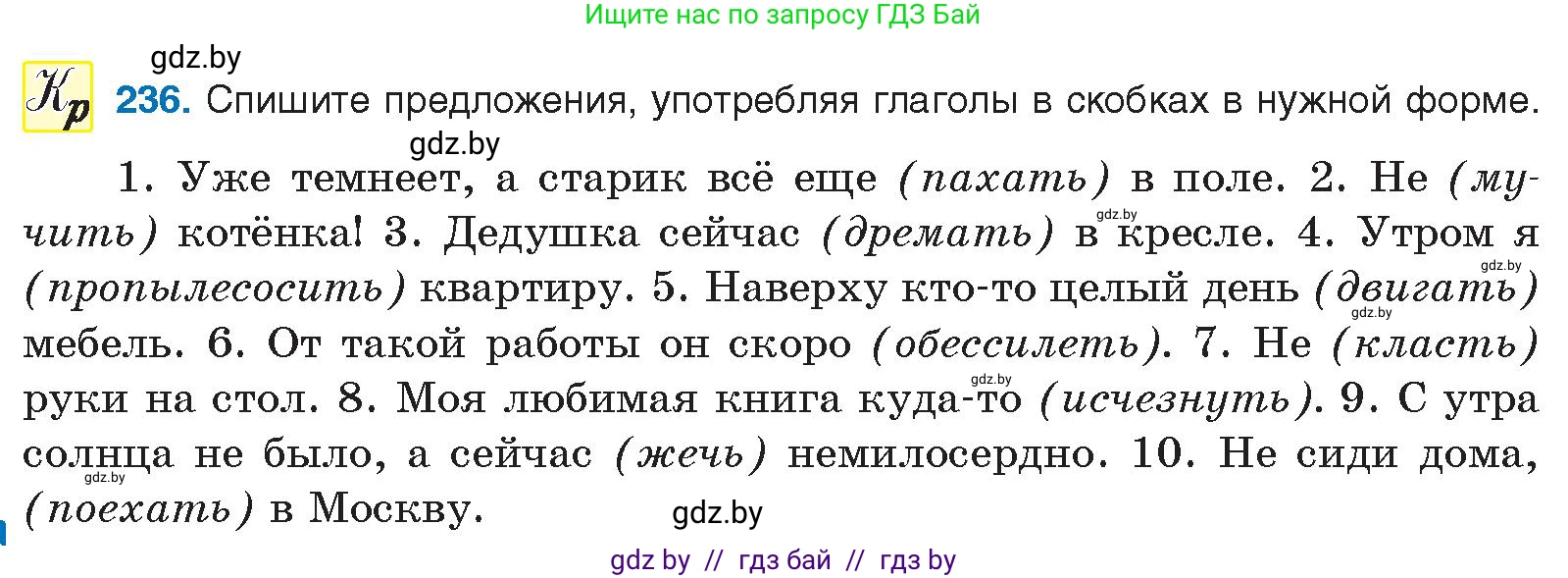 Русский язык, 10 класс Учебник, авторы: Леонович Валентина Леонидовна, Саникович Валентина Александровна, Литвинко Франя Михайловна, Волынец Татьяна Николаевна, Долбик Елена Евгеньевна, Малецкая М И, Мурина Лариса Александровна, Таяновская И В, издательство Национальный институт образования, Минск, 2020, страница 132, номер 236, Условие