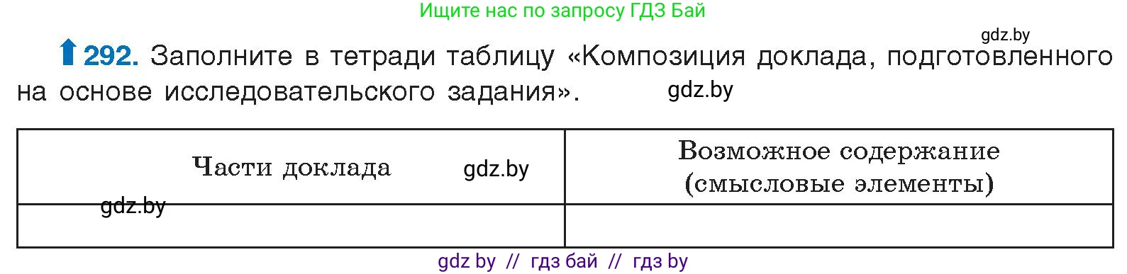 Русский язык, 10 класс Учебник, авторы: Леонович Валентина Леонидовна, Саникович Валентина Александровна, Литвинко Франя Михайловна, Волынец Татьяна Николаевна, Долбик Елена Евгеньевна, Малецкая М И, Мурина Лариса Александровна, Таяновская И В, издательство Национальный институт образования, Минск, 2020, страница 154, номер 292, Условие
