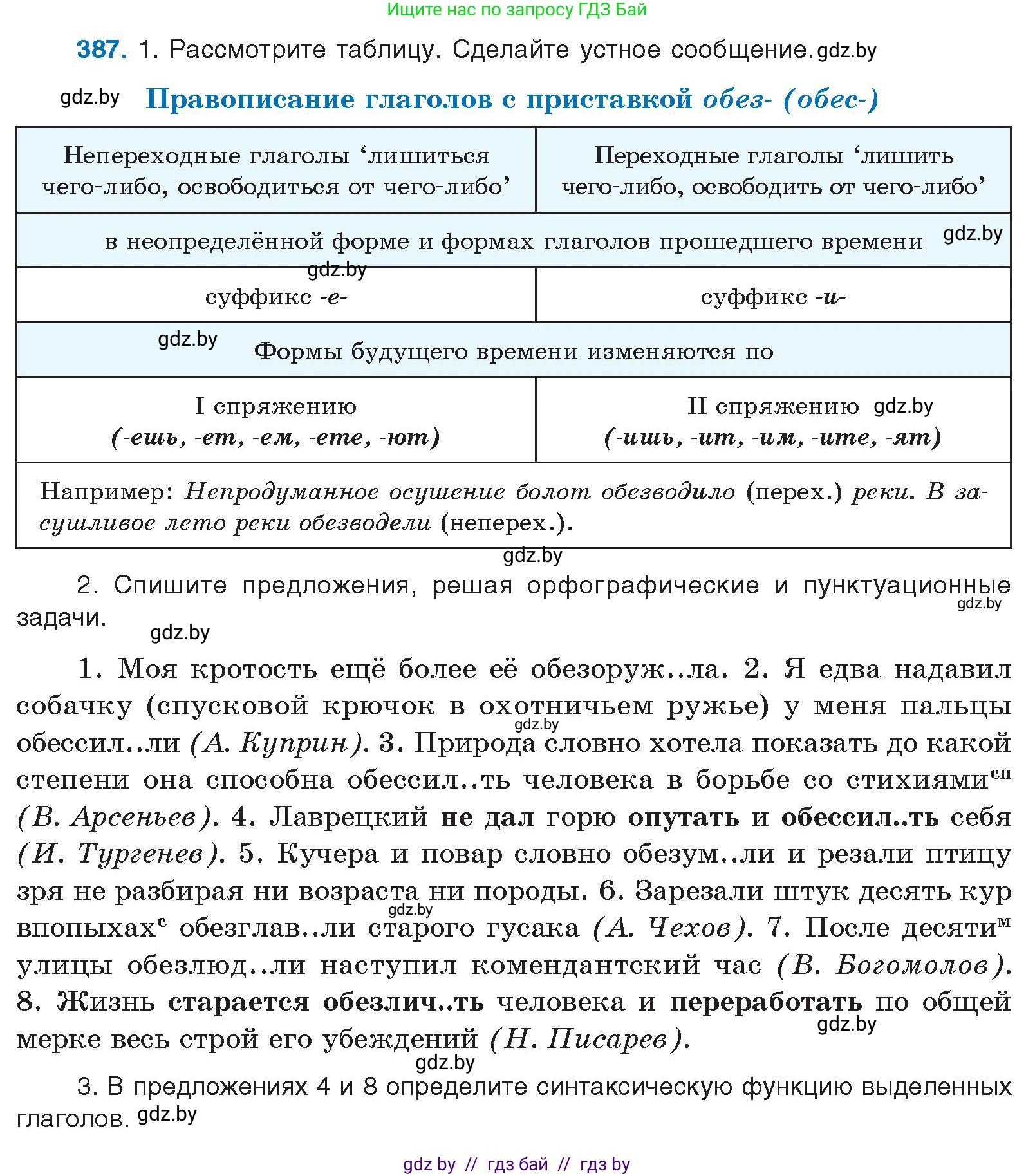 Русский язык, 10 класс Учебник, авторы: Леонович Валентина Леонидовна, Саникович Валентина Александровна, Литвинко Франя Михайловна, Волынец Татьяна Николаевна, Долбик Елена Евгеньевна, Малецкая М И, Мурина Лариса Александровна, Таяновская И В, издательство Национальный институт образования, Минск, 2020, страница 205, номер 387, Условие