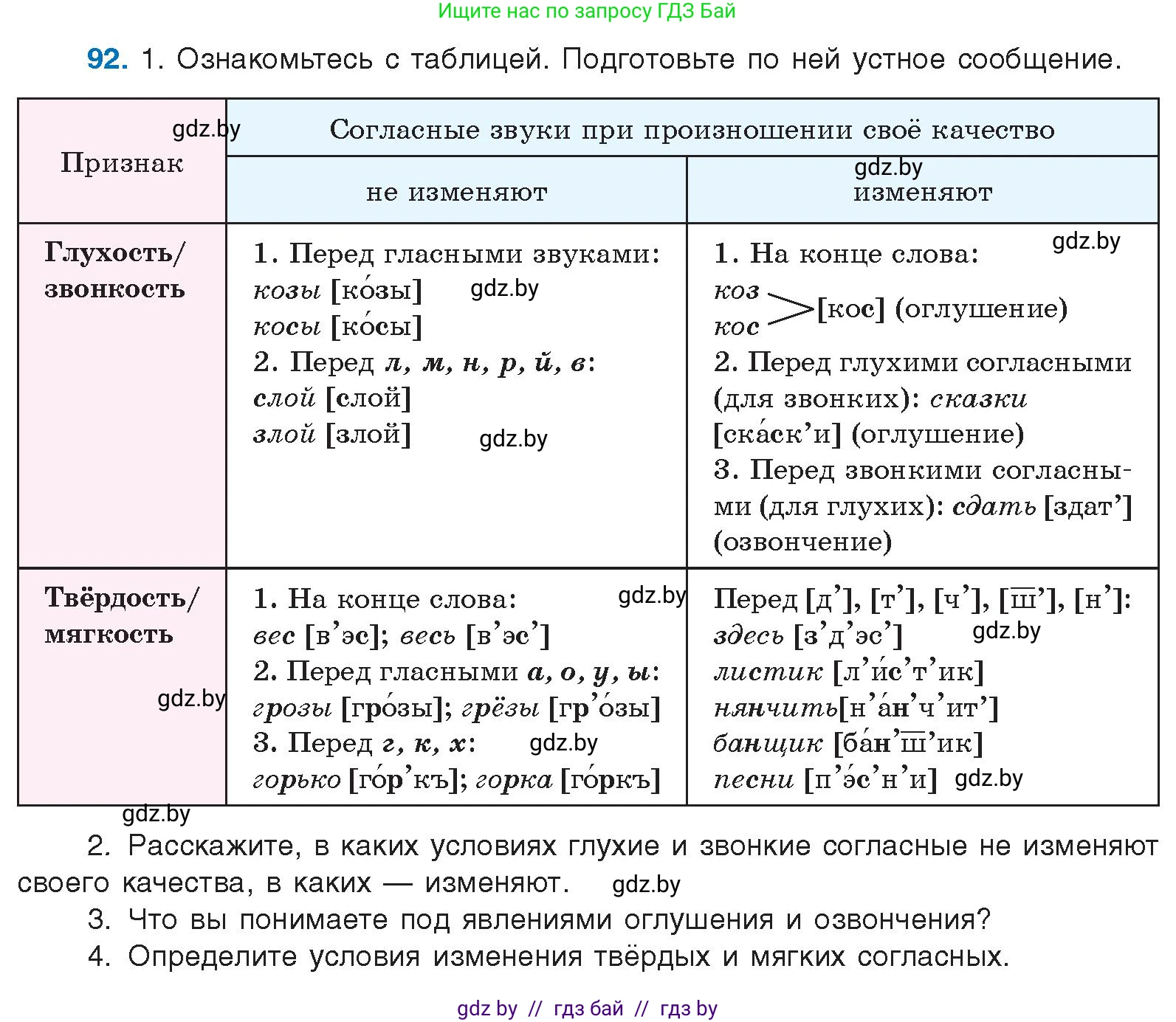 Русский язык, 10 класс Учебник, авторы: Леонович Валентина Леонидовна, Саникович Валентина Александровна, Литвинко Франя Михайловна, Волынец Татьяна Николаевна, Долбик Елена Евгеньевна, Малецкая М И, Мурина Лариса Александровна, Таяновская И В, издательство Национальный институт образования, Минск, 2020, страница 62, номер 92, Условие