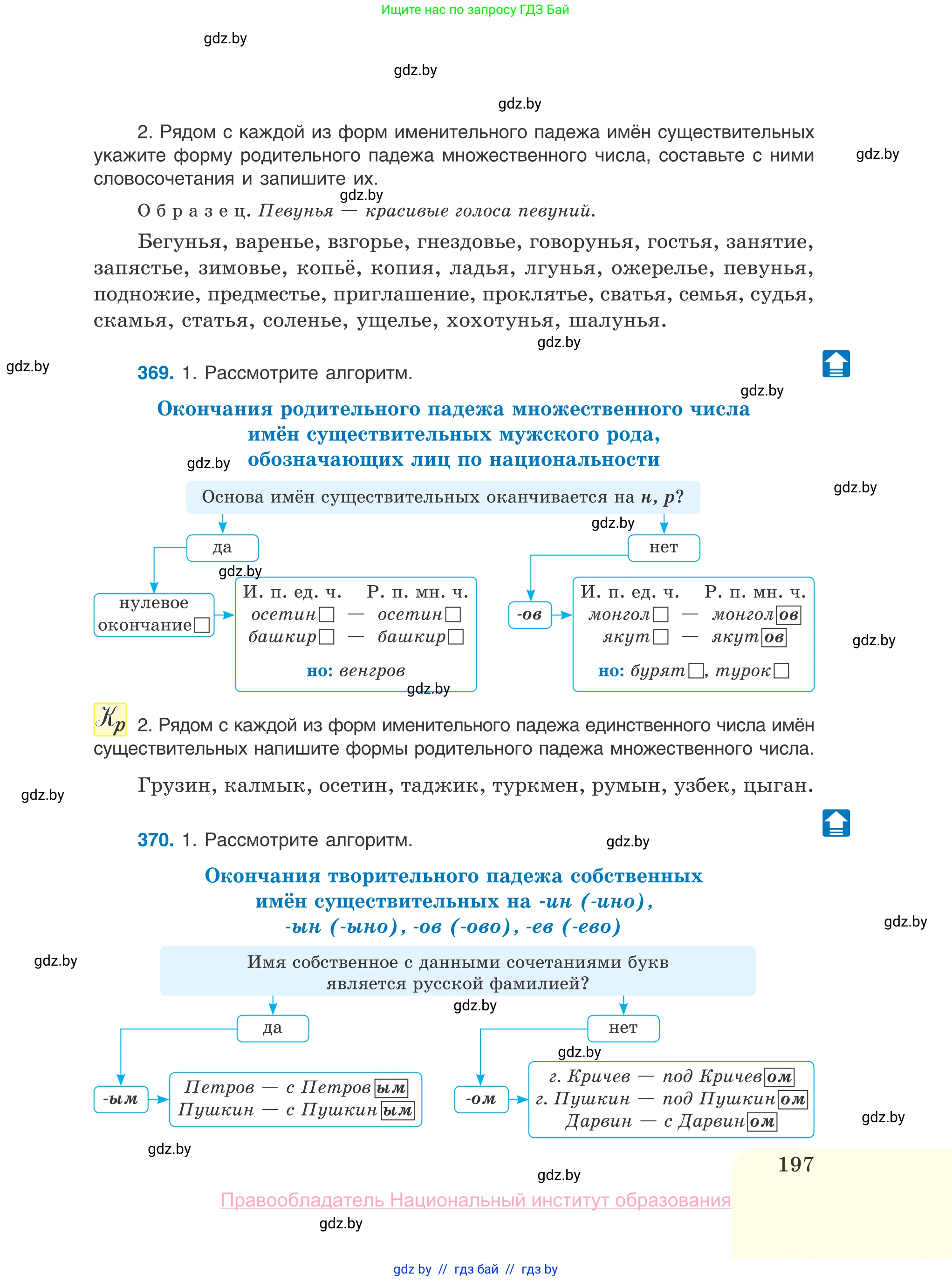 Русский язык, 10 класс Учебник, авторы: Леонович Валентина Леонидовна, Саникович Валентина Александровна, Литвинко Франя Михайловна, Волынец Татьяна Николаевна, Долбик Елена Евгеньевна, Малецкая М И, Мурина Лариса Александровна, Таяновская И В, издательство Национальный институт образования, Минск, 2020, страница 197