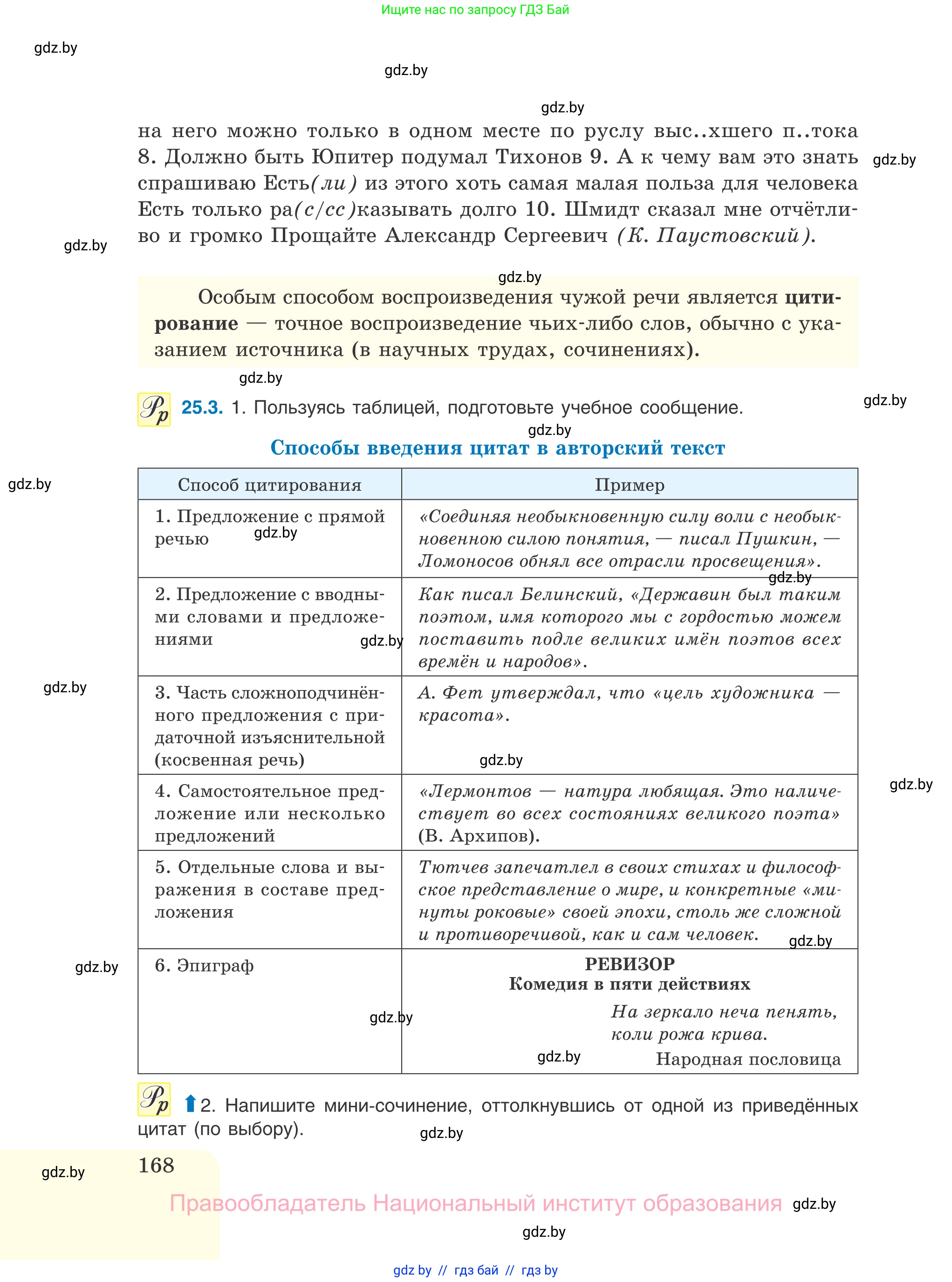 Русский язык, 11 класс Учебник, авторы: Долбик Елена Евгеньевна, Литвинко Франя Михайловна, Мурина Лариса Александровна, Шиманович Т В, Таяновская И В, Орловская О Я, издательство Национальный институт образования, Минск, 2021, страница 168