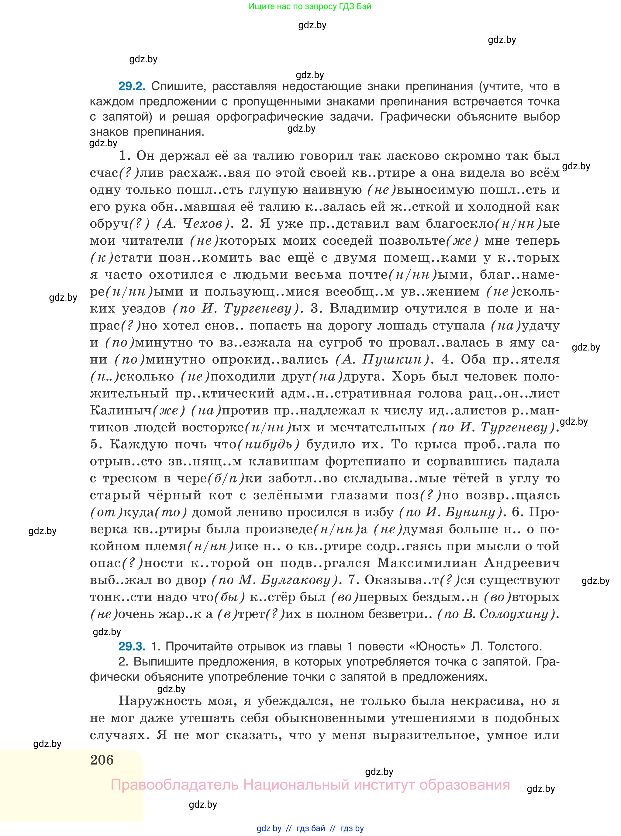 Русский язык, 11 класс Учебник, авторы: Долбик Елена Евгеньевна, Литвинко Франя Михайловна, Мурина Лариса Александровна, Шиманович Т В, Таяновская И В, Орловская О Я, издательство Национальный институт образования, Минск, 2021, страница 206