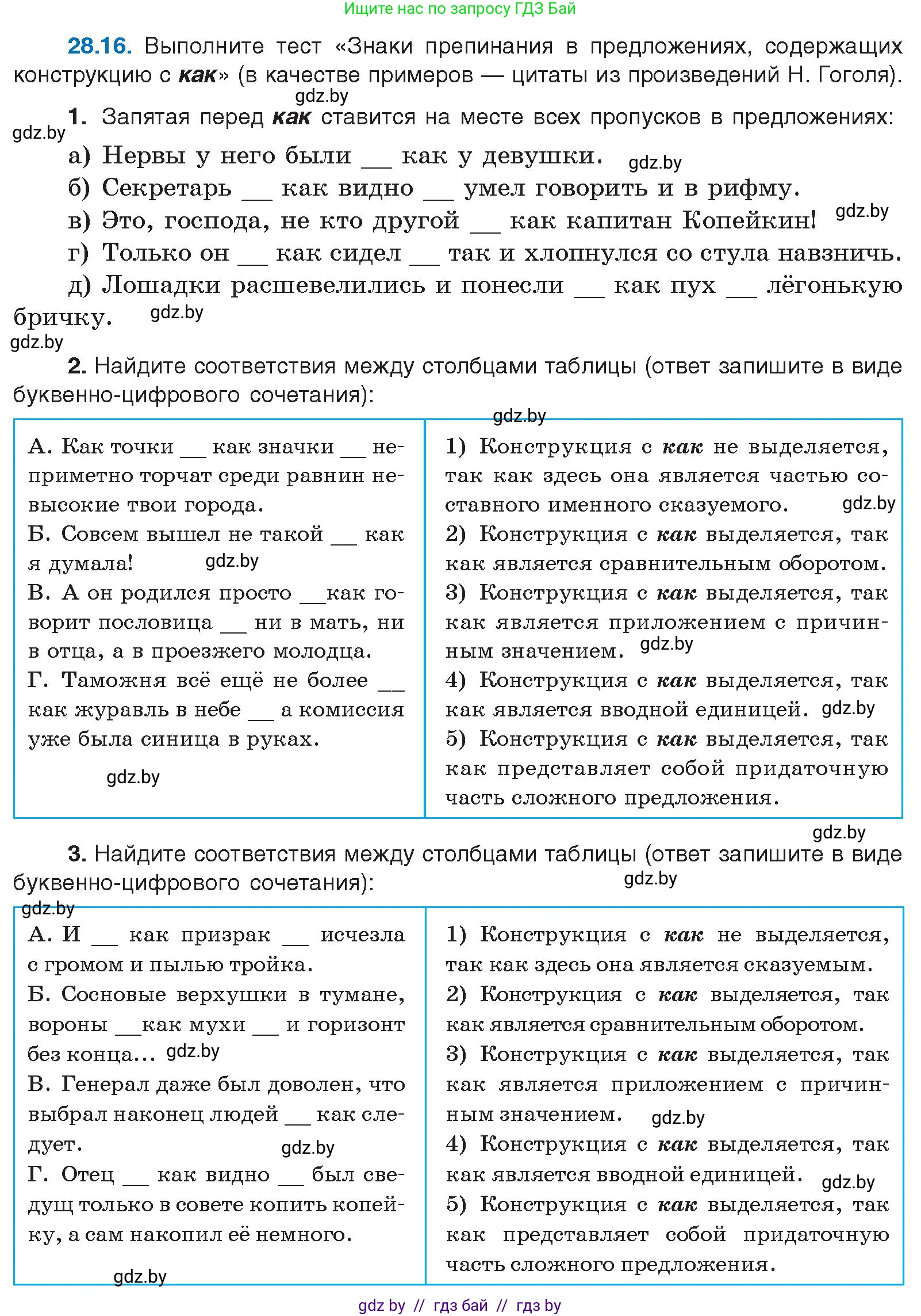 Русский язык, 11 класс Учебник, авторы: Долбик Елена Евгеньевна, Литвинко Франя Михайловна, Мурина Лариса Александровна, Шиманович Т В, Таяновская И В, Орловская О Я, издательство Национальный институт образования, Минск, 2021, страница 202, номер 28.16, Условие