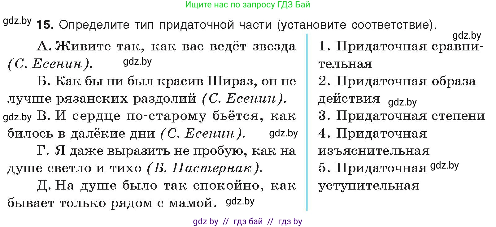 Русский язык, 11 класс Учебник, авторы: Долбик Елена Евгеньевна, Литвинко Франя Михайловна, Мурина Лариса Александровна, Шиманович Т В, Таяновская И В, Орловская О Я, издательство Национальный институт образования, Минск, 2021, страница 254, номер 15, Условие