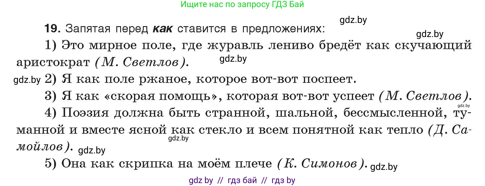 Русский язык, 11 класс Учебник, авторы: Долбик Елена Евгеньевна, Литвинко Франя Михайловна, Мурина Лариса Александровна, Шиманович Т В, Таяновская И В, Орловская О Я, издательство Национальный институт образования, Минск, 2021, страница 256, номер 19, Условие