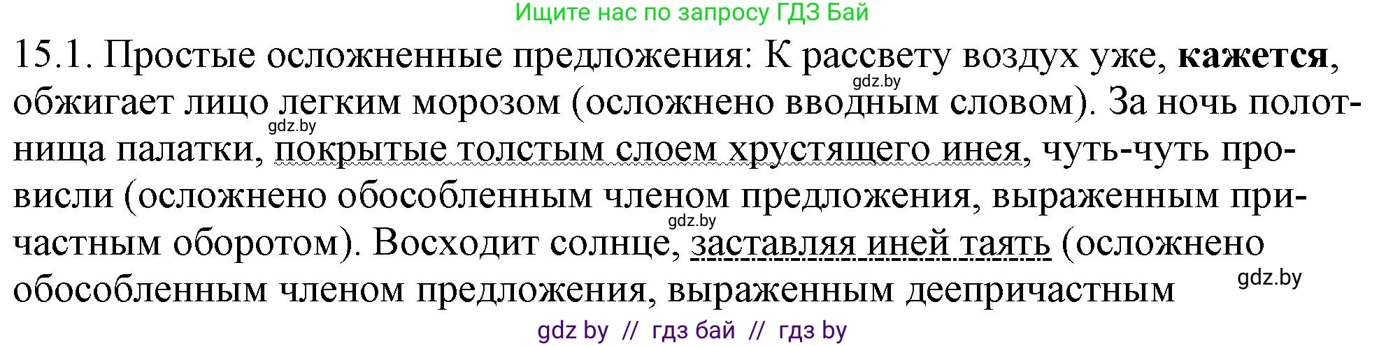 Русский язык, 11 класс Учебник, авторы: Долбик Елена Евгеньевна, Литвинко Франя Михайловна, Мурина Лариса Александровна, Шиманович Т В, Таяновская И В, Орловская О Я, издательство Национальный институт образования, Минск, 2021, страница 92, номер 15.1, Решение