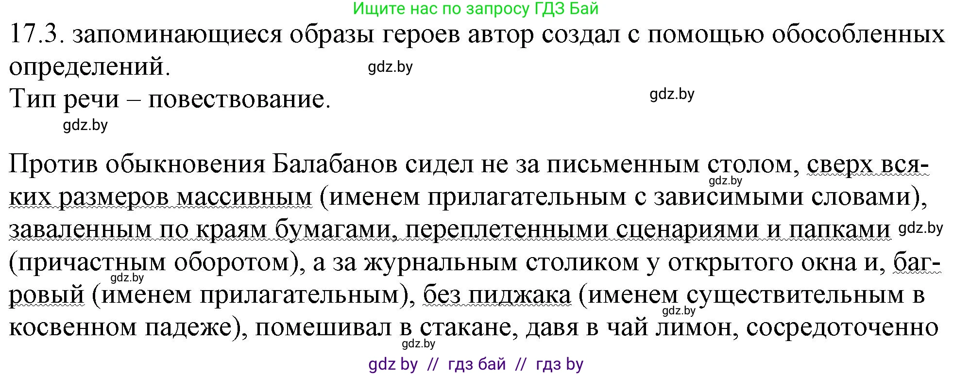 Русский язык, 11 класс Учебник, авторы: Долбик Елена Евгеньевна, Литвинко Франя Михайловна, Мурина Лариса Александровна, Шиманович Т В, Таяновская И В, Орловская О Я, издательство Национальный институт образования, Минск, 2021, страница 104, номер 17.3, Решение